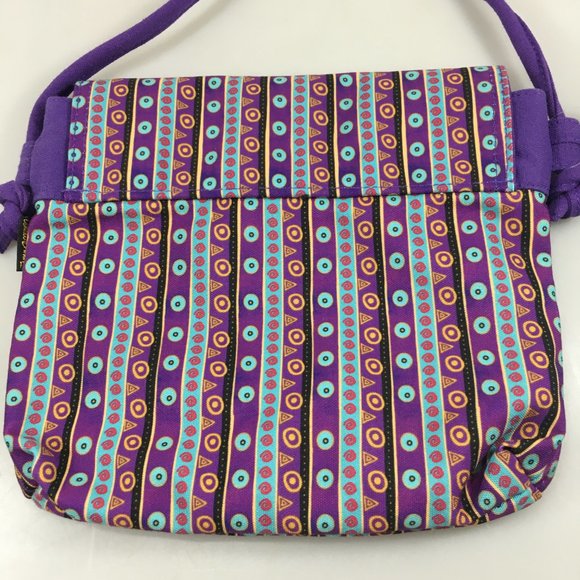 Laurel Burch Cats Felines Multi-Color Canvas Crossbody Shoulder Bag Handbag NEW - Picture 3 of 5
